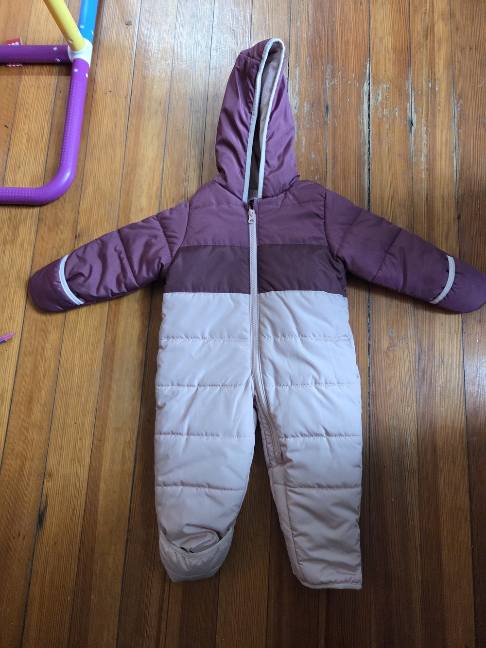 Toddler Two-Tone Puffer Snowsuit